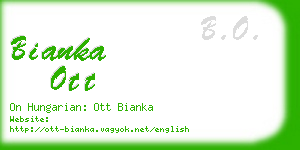 bianka ott business card